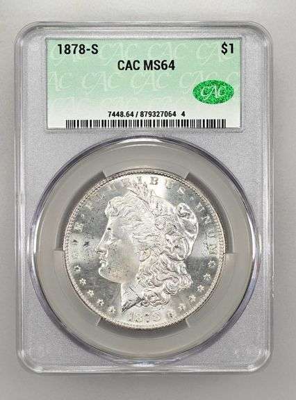 1878-S Silver Morgan Dollar, CAC MS64