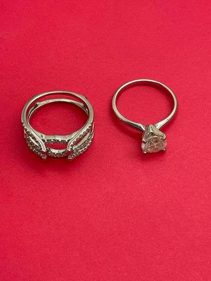 CERTIFIED 14K WHITE GOLD DIAMOND ENGAGEMENT RING WITH WRAP
