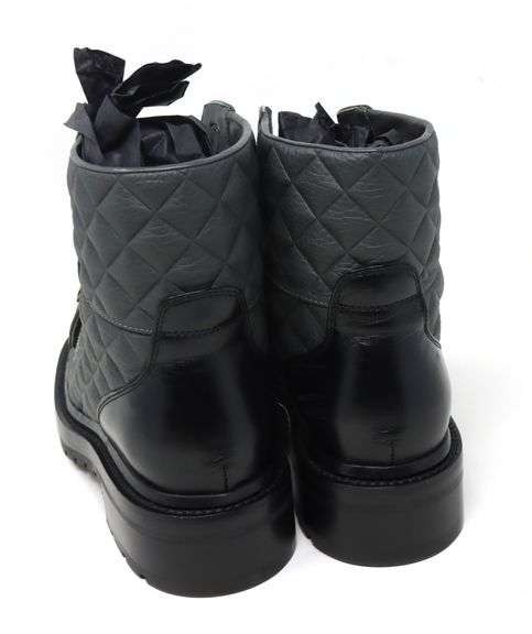 Chanel Quilted Combat boot