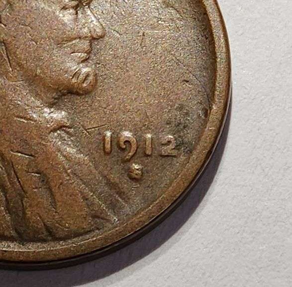 1912 S Wheat Penny, Circulated