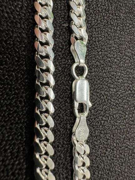 Sterling Silver Solid Miami Cuban Link Chain 4.9mm 925 Italy Heavy Curb Bracelet 7" Inch