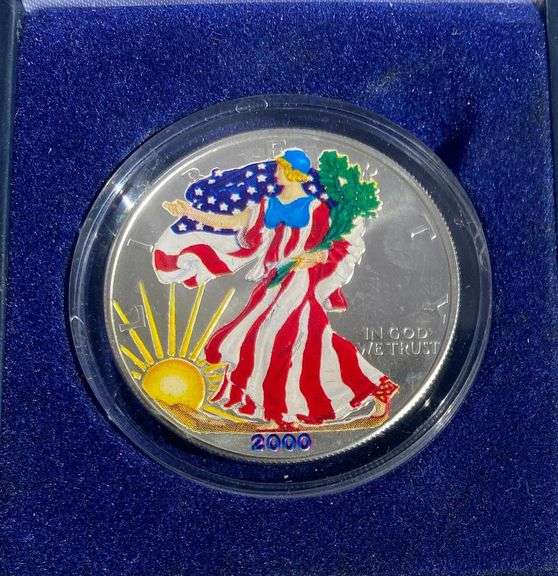 Millenium Silver Eagle Enameled