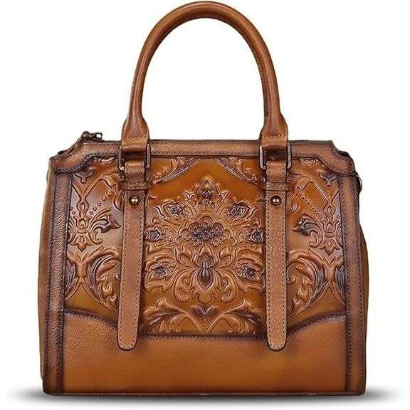 Genuine Leather Satchel Handbag
