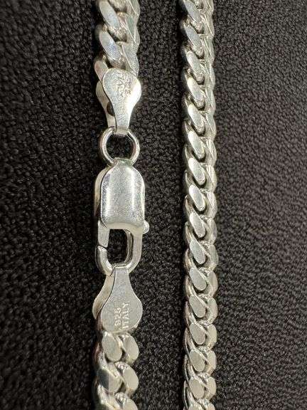 Sterling Silver Solid Miami Cuban Link Chain 6.3mm 925 Italy Heavy Curb Necklace 20" Inch