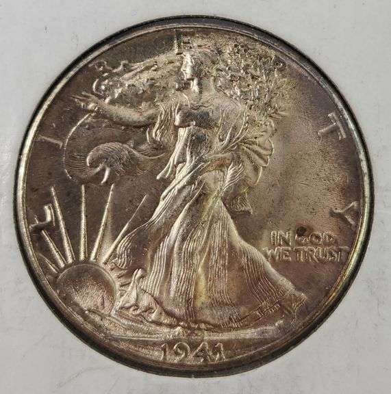 1941 Walking Liberty Half Dollar, Circulated