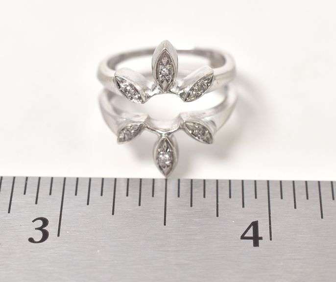 Stunning Enhancement Diamond Ring in 14K White Gold