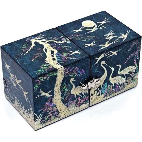 Handmade Twin Korean Mother of Pearl Jewelry Box