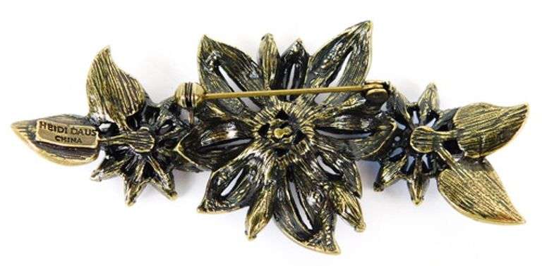 Heidi Daus Ornate Large Flower Brooch