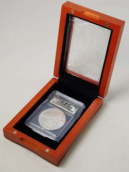 MS70 2021 American Silver Eagle Type 2 ICG In Wood Box