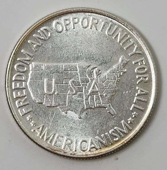 1952 George Washington Carver Commemorative Silver Half Dollar, BU