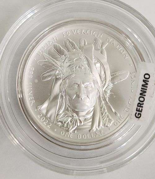 2022 Geronimo Silver Indian Coin