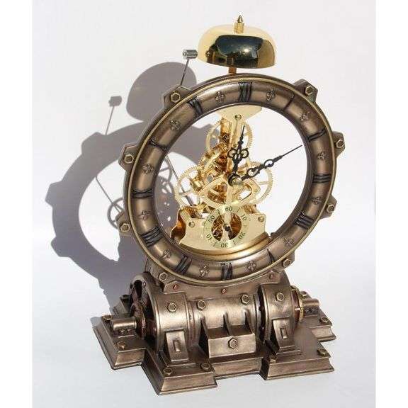 Hand-Painted Industrial Art Clock