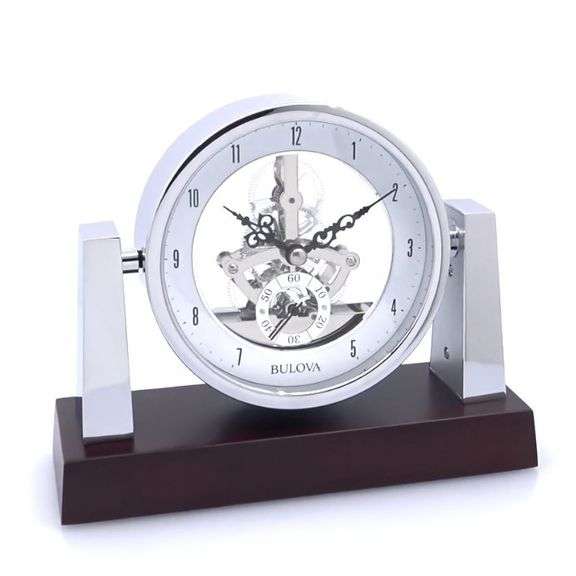 Bulova Clock Solid Wood Base