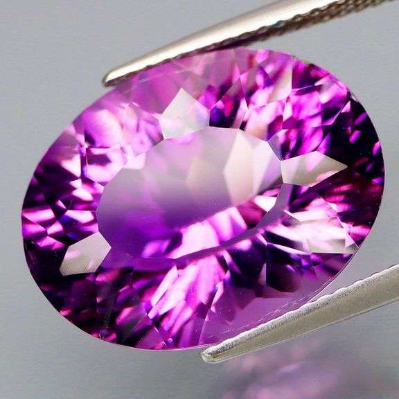Expertly cut 11.98ct natural violet Amethyst
