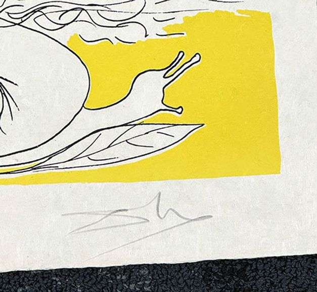 Rare Pencil Signed Dali Original Lithograph From The 'Pantagruel' Suite