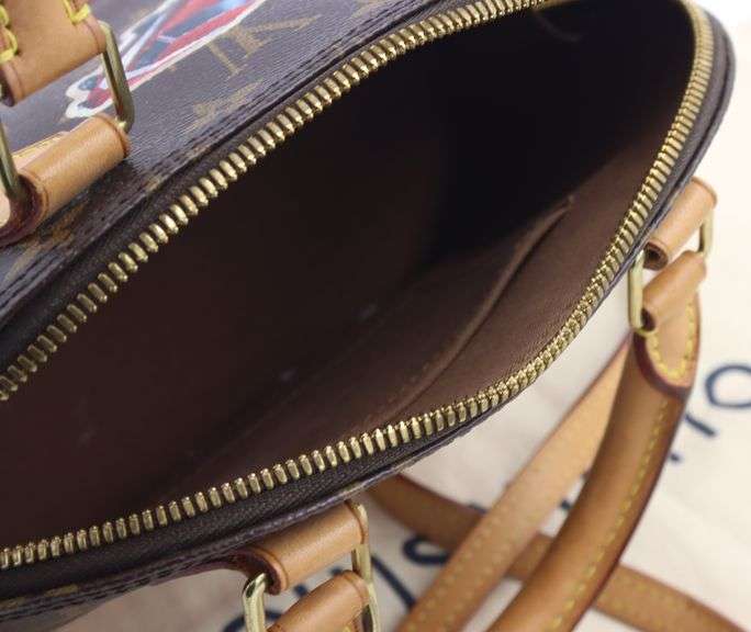 Louis Vuitton Alma BB World Tour Monogram Limited Edition Handbag W/Strap