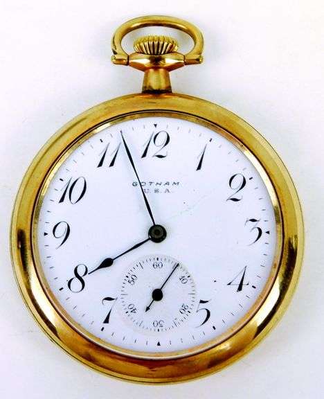 Antique Gotham Gold Filled Pocket Watch - Runs