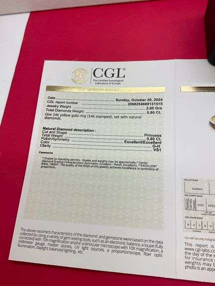 CERTIFIED 14K YELLOW GOLD DIAMOND RING / BAND