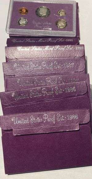 1985-1991 US Proof Sets