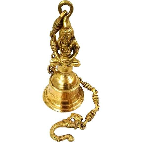 Pure Brass Hanging Bell 18-Inch Chain Door/Wall Decor