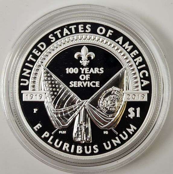 2019-P $1 American Legion 100th Anniversary PR DCAM