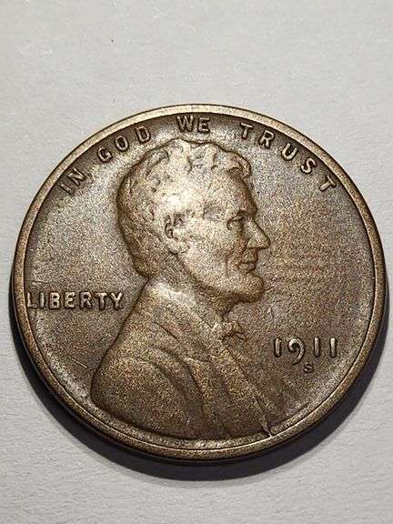1911 S Wheat Penny, Circulated