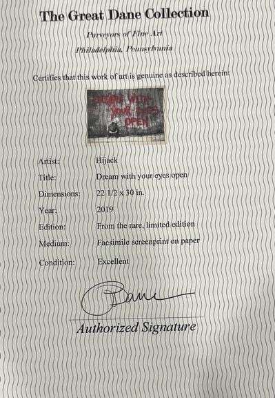 Collectible Limited Edition Hijack Screenprint