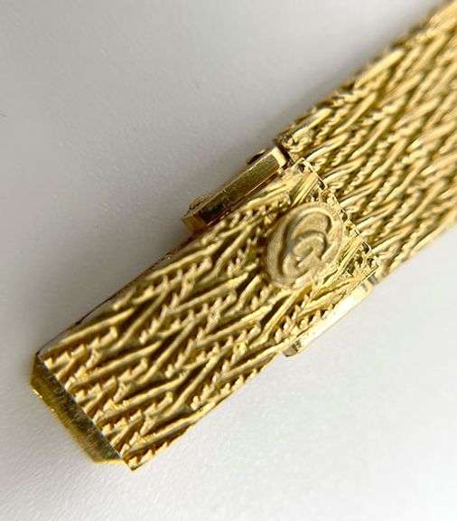 18k Gold Weaved Concord Diamond Watch