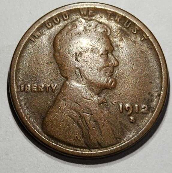 1912 S Wheat Penny, Circulated