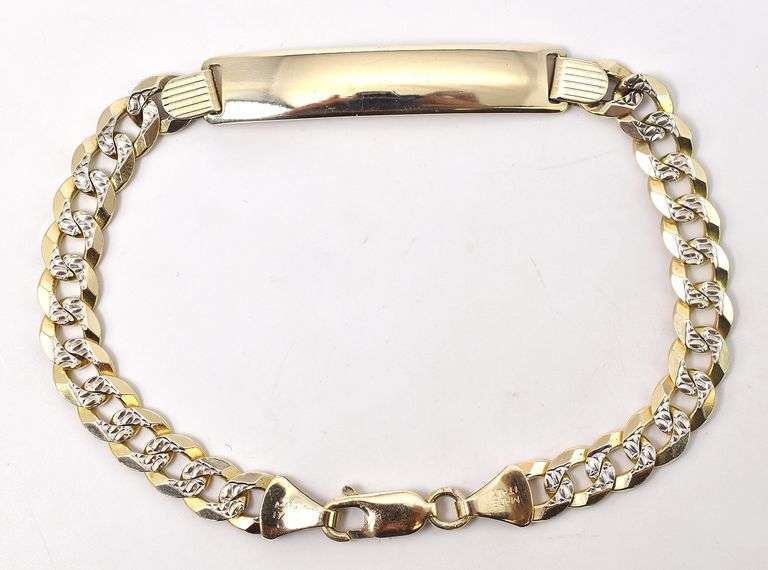 Amazing Plaque Bracelet in 14K Yellow Gold