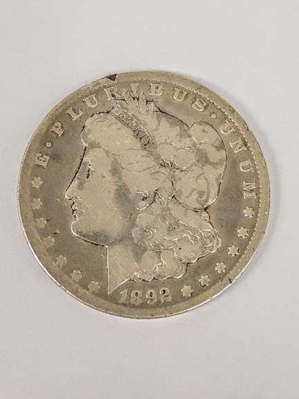 1892 CC Morgan Silver Dollar, Circulated