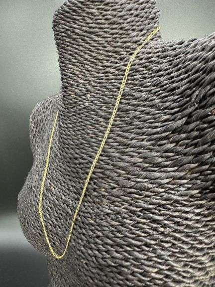 14k Yellow Gold Solid Figaro Link Chain 2.6mm Necklace 20"