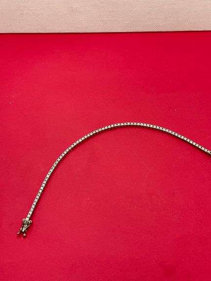 BRAND NEW 14K WHITE GOLD DIAMOND TENNIS BRACELET
