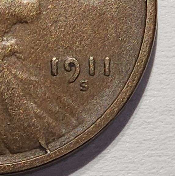 1911 S Wheat Penny, Circulated