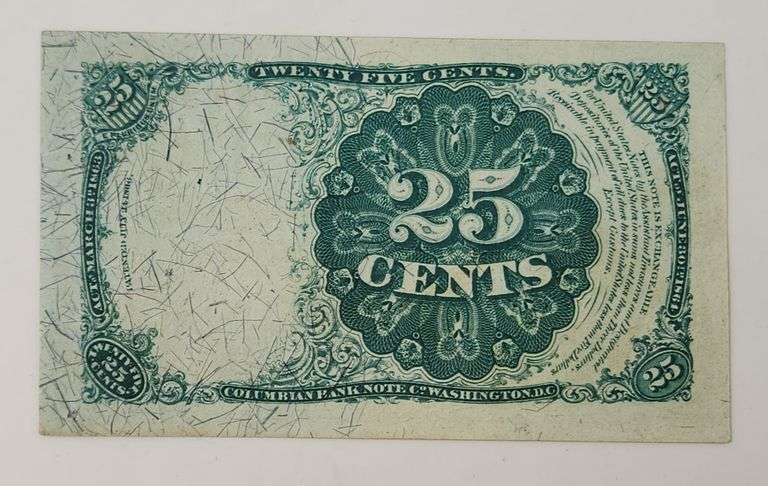 RARE 1874 US 25 Cent Fractional Currency