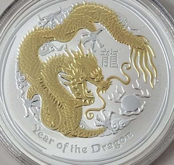 2012 Perth Mint Australia Year of the Dragon Silver Coin Series II