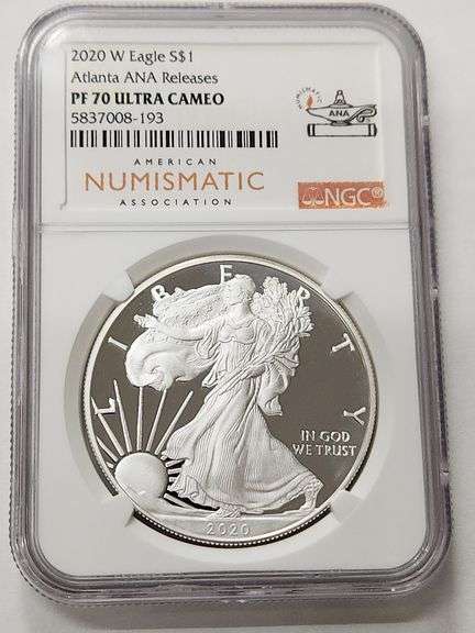 2020 W Silver Eagle PF 70 CAMEO