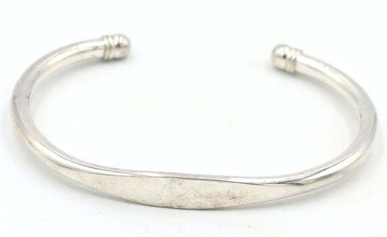 Group lot of 3 Vintage 925 sterling silver bangles