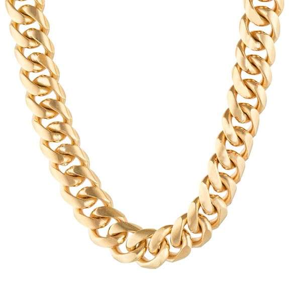7.0MM Polished Curb Link Bracelet in 18K