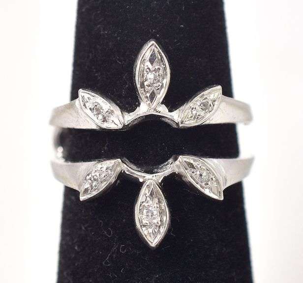 Stunning Enhancement Diamond Ring in 14K White Gold