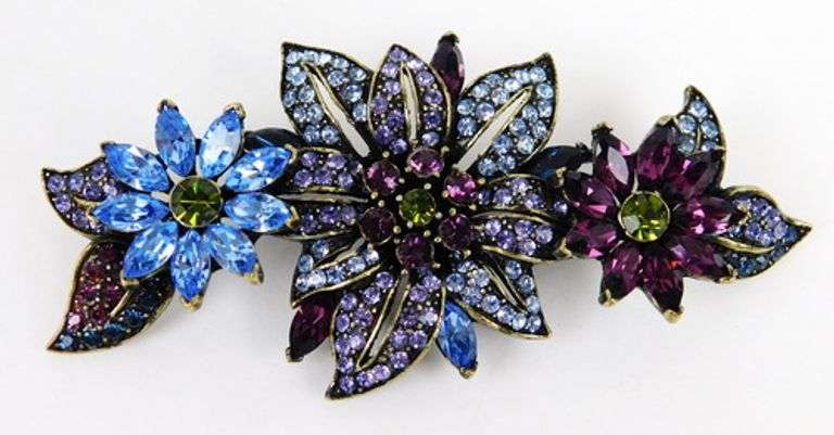 Heidi Daus Ornate Large Flower Brooch
