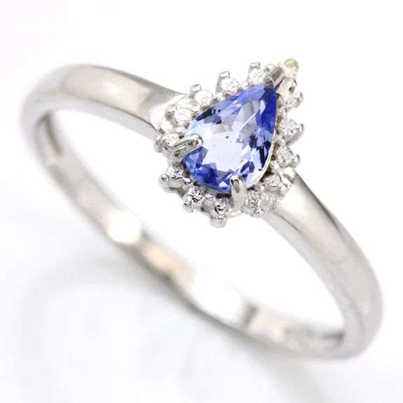 2/5 CT GENUINE TANZANITE 925 STERLING SILVER RING
