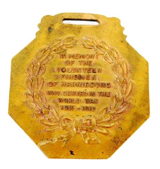 WW1 Volunteer Firemen Memorial FOB