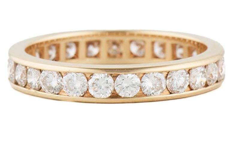 1.00ctw Diamond Channel Set Eternity Wedding Band Ring in 14K