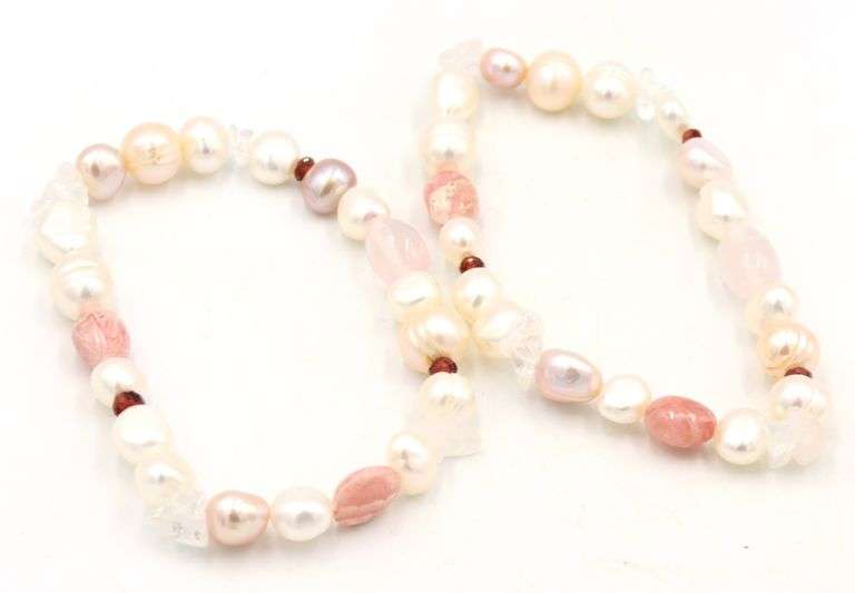 Set of 6 Honora pearl bracelets