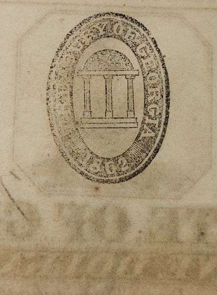 1865 $5 Dollars - The State Of Georgia, Circulated