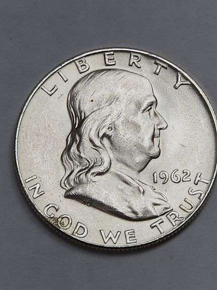 1962 D UNC Quality Franklin Half Dollar