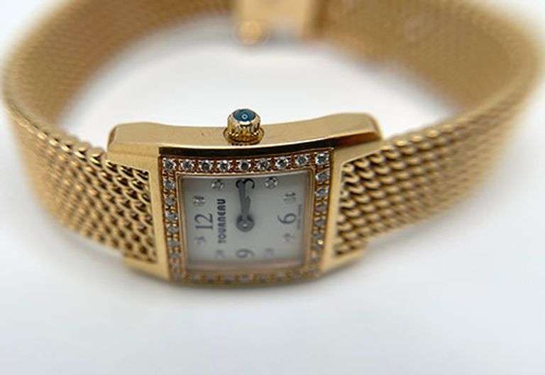 18k Gold LDS Tourneau Diamond Watch