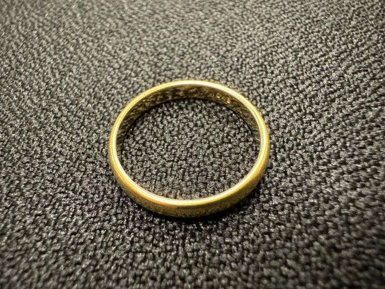 10k Yellow Solid Gold 3mm Domed Plain Men's Women's Wedding Band Size 13