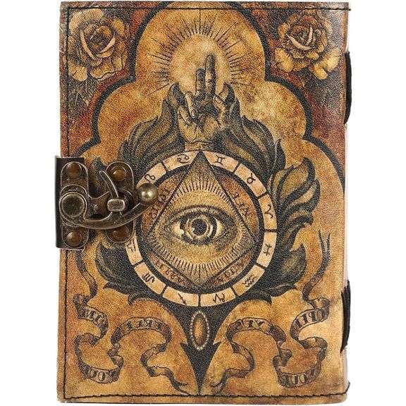 Leather-Bound Spell Book Journal